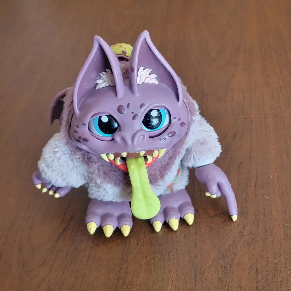 Crate Creatures Surprise Big Blowout Guano Purple Monster Bat Talking Plush Toy